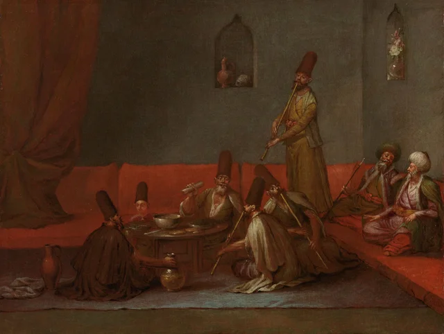 Derviches à table, Jean-Baptiste Vanmour
