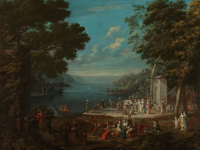 Fête de dames à Hünkâr İskelesi, sur le Bosphore
