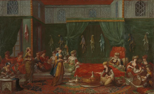 O quarto de parto de uma distinta mulher turca