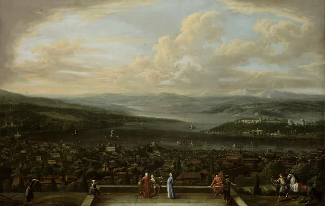 Vue d'Istanbul depuis l'ambassade des Pays-Bas à Péra, Jean-Baptiste Vanmour