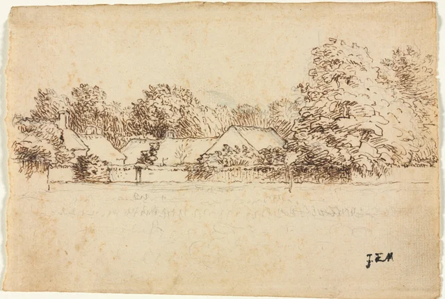 Cottages, Jean-François Millet