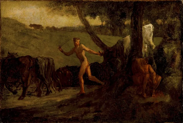 Étude pour « Mercure conduisant les vaches d'Argus à l'abreuvoir », Jean-François Millet