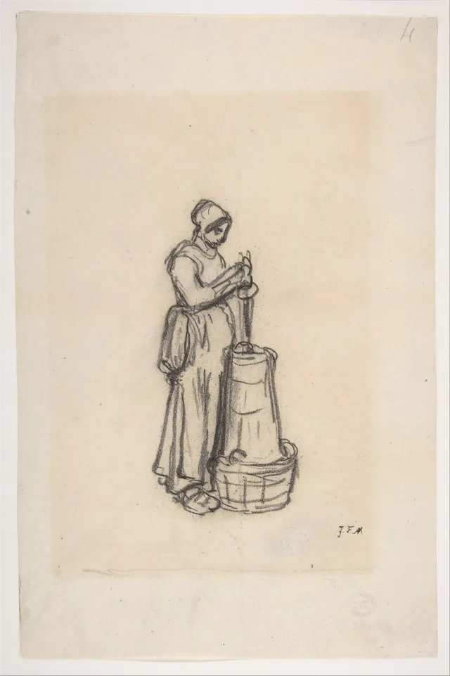 Woman with a Churn