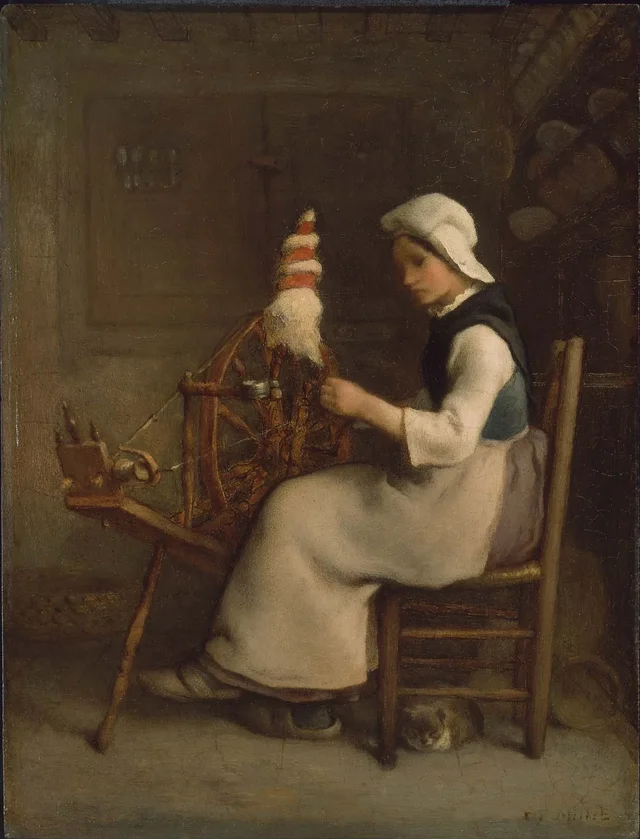 Fileuse assise (Émélie Millet), Jean-François Millet