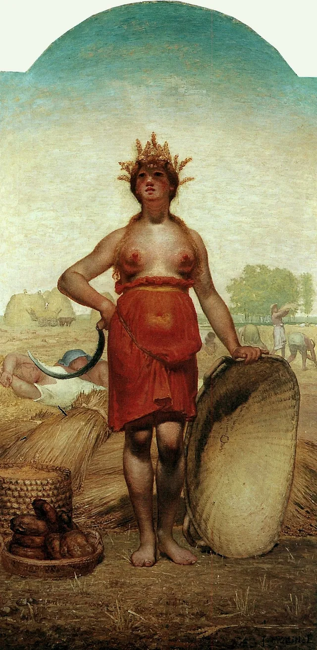 Summer, Ceres, Jean-François Millet
