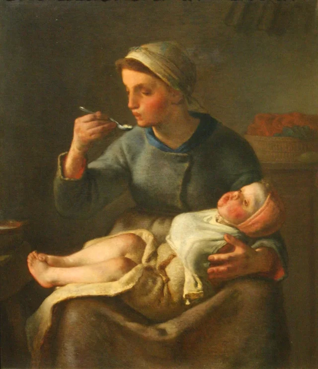 La Bouillie, Jean-François Millet