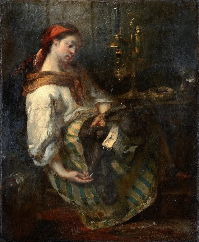 The Sleeping Seamstress, Jean-François Millet