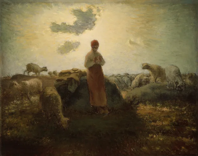 The Keeper of the Flock, Jean-François Millet