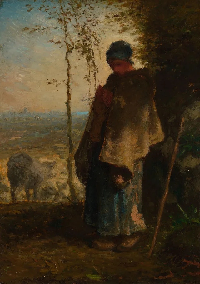 The Little Shepherdess, Jean-François Millet