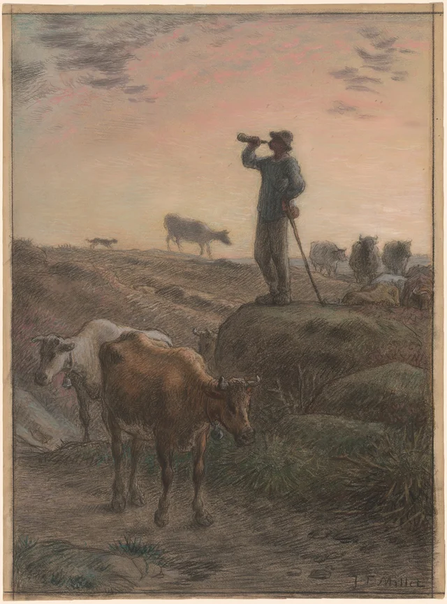 Calling Home the Cows, Jean-François Millet