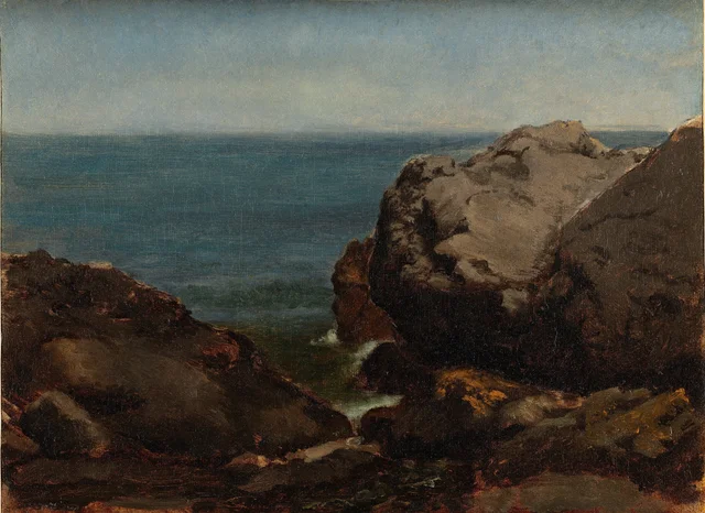 The Cliffs of Gréville, Jean-François Millet