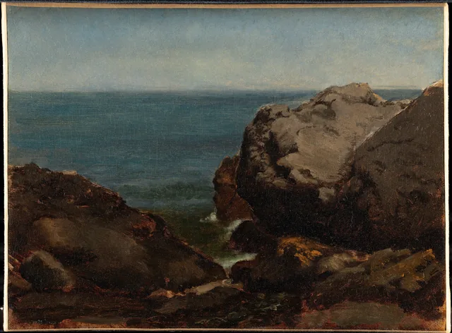 The Cliffs of Gréville, Jean-François Millet