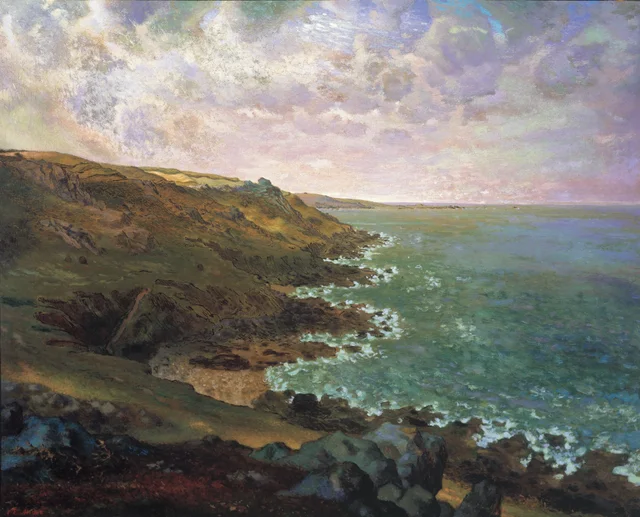 The Cliffs of Gréville, Jean-François Millet