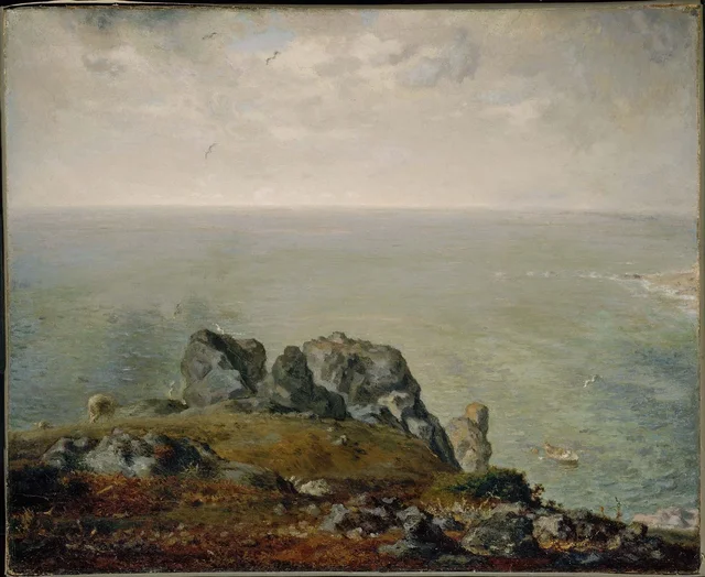 Les Falaises de Gruchy, Jean-François Millet