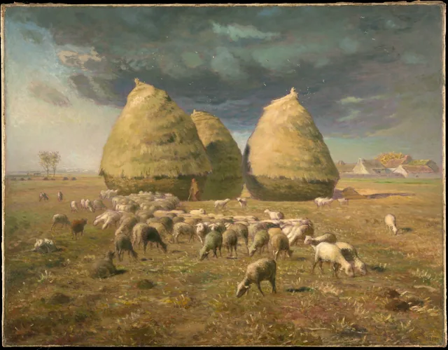Haystacks: Autumn, Jean-François Millet