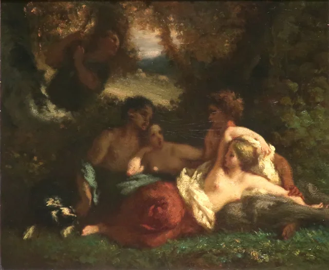 Nymphes au fond du bois