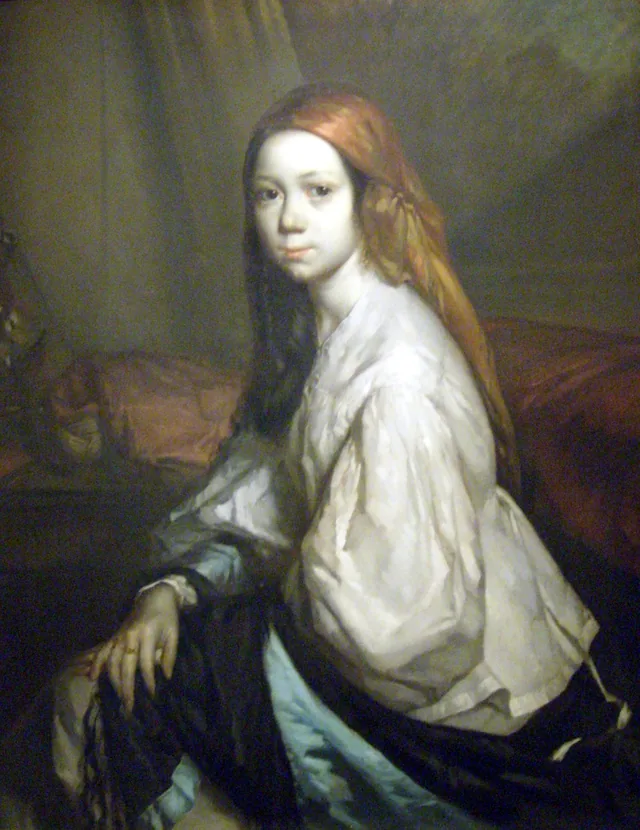 Portrait of Pauline Ono in morning dress