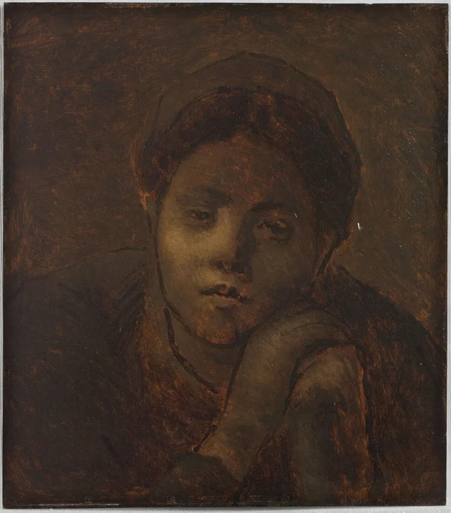 Tête de paysanne, étude, Jean-François Millet