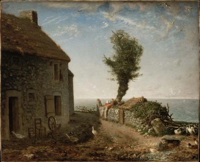 End of the Hamlet of Gruchy, Jean-François Millet
