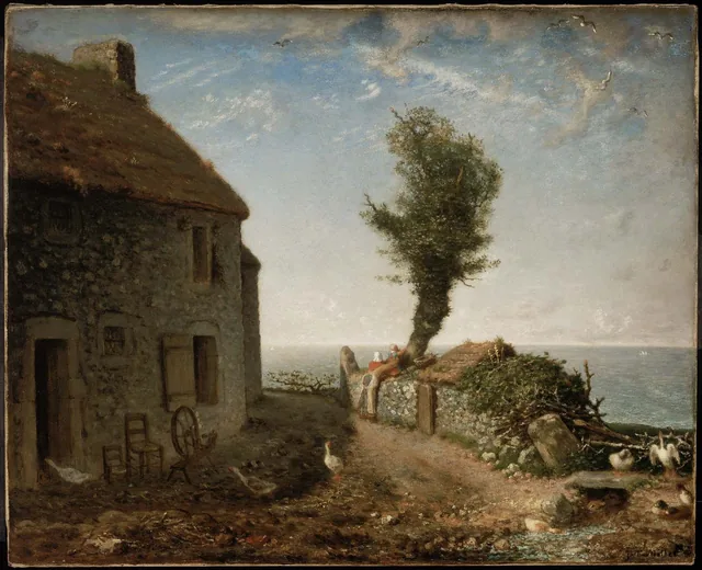 End of the Hamlet of Gruchy, Jean-François Millet