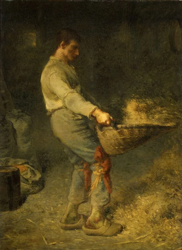 The Winnower, Jean-François Millet
