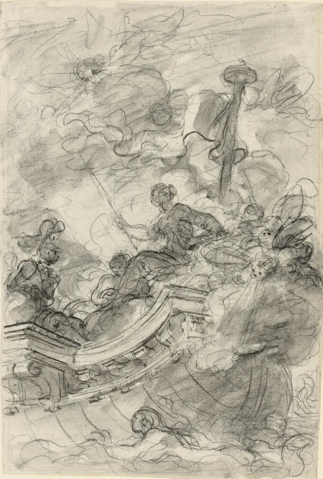 Astolfo Sails off with Andronica and Sofrosina, Jean-Honoré Fragonard