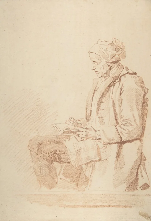 Seated Man Reading