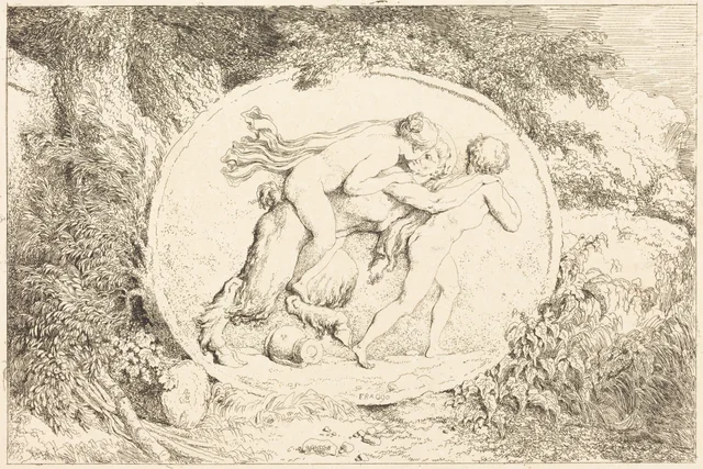 Nymph Astride a Satyr