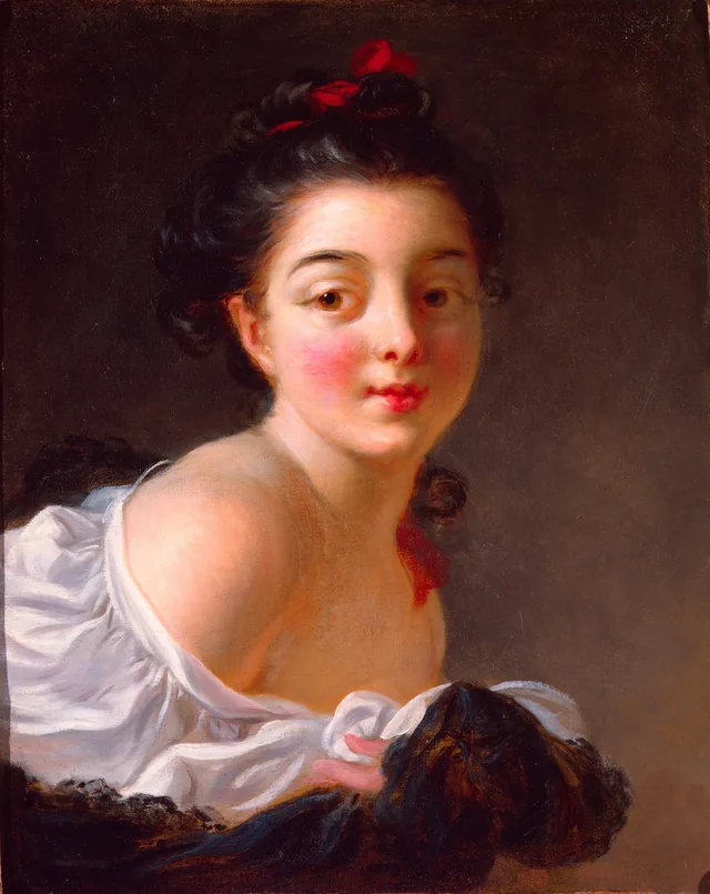 Joven morena, Jean-Honoré Fragonard