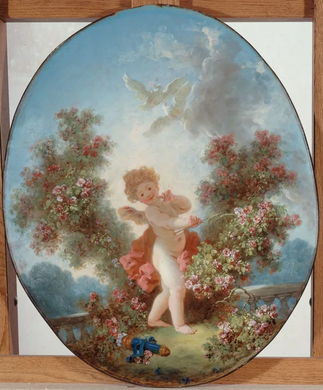 Cupid on Guard, Jean-Honoré Fragonard