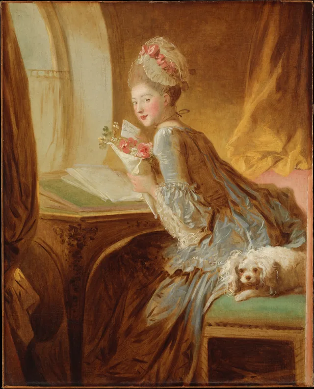 La Lettre d'amour, Jean-Honoré Fragonard