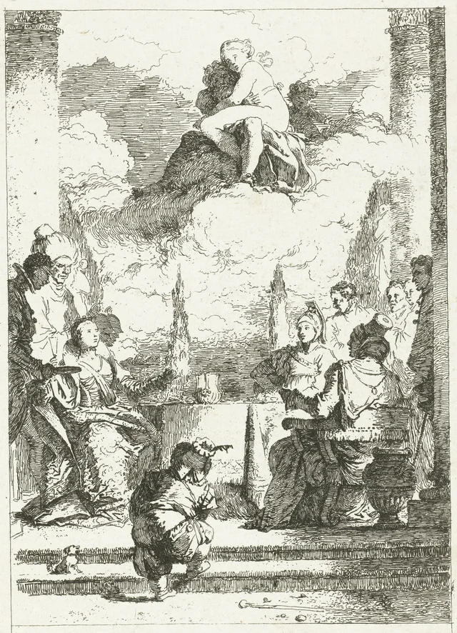 El banquete de Antonio y Cleopatra, Jean-Honoré Fragonard