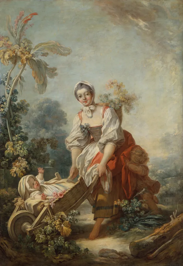 Las alegrías de la maternidad, Jean-Honoré Fragonard