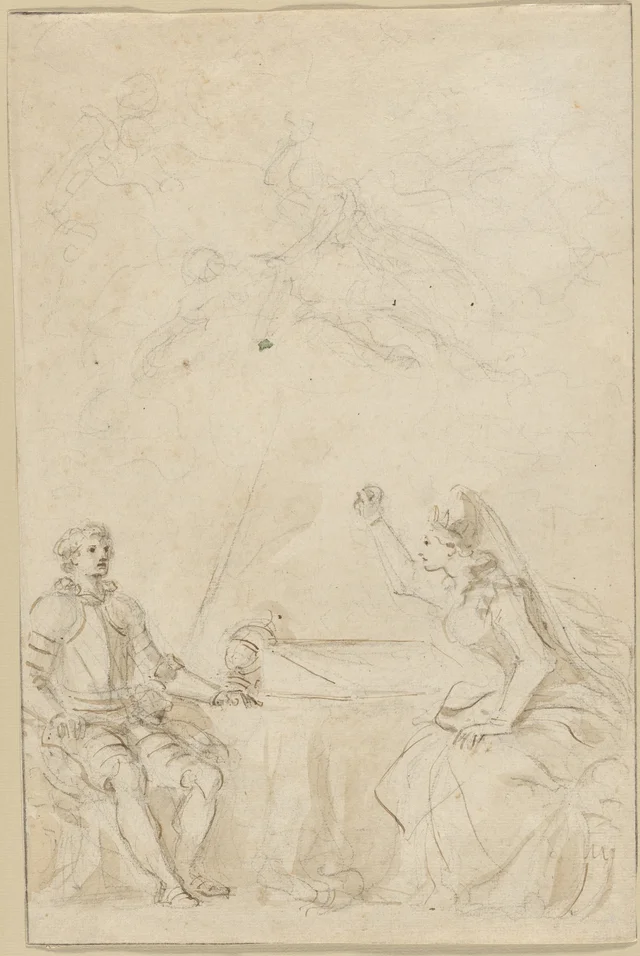 Olympia Tells Roland Her Sad Story, Jean-Honoré Fragonard