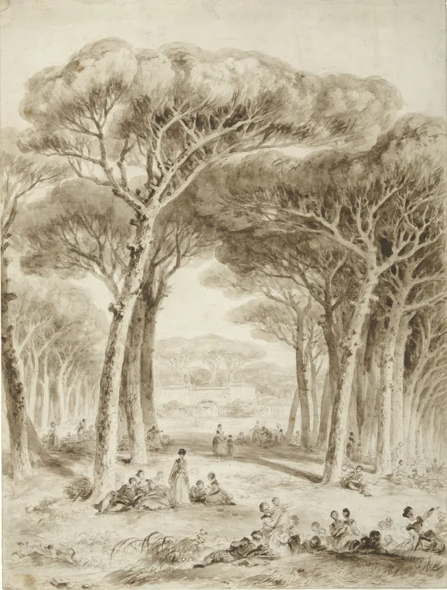 Landscape with Umbrella Pines