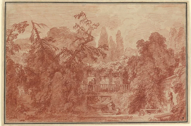 Terrace and Garden of an Italian Villa