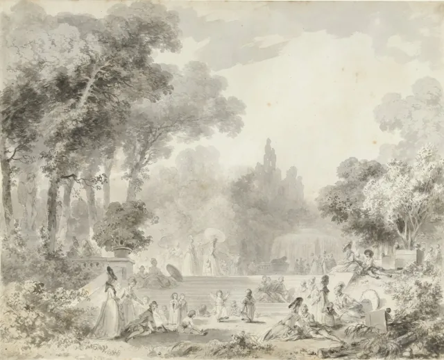 Un día de fiesta en el parque, Jean-Honoré Fragonard