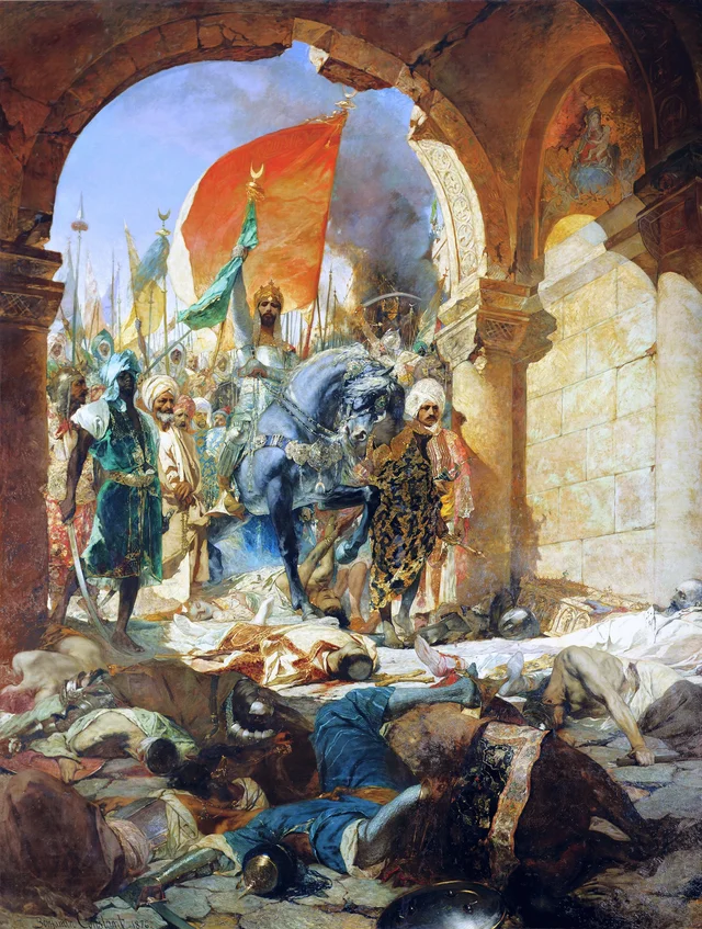 Entrada do sultão Maomé II em Constantinopla, 29 de maio de 1453, Jean-Joseph Benjamin-Constant