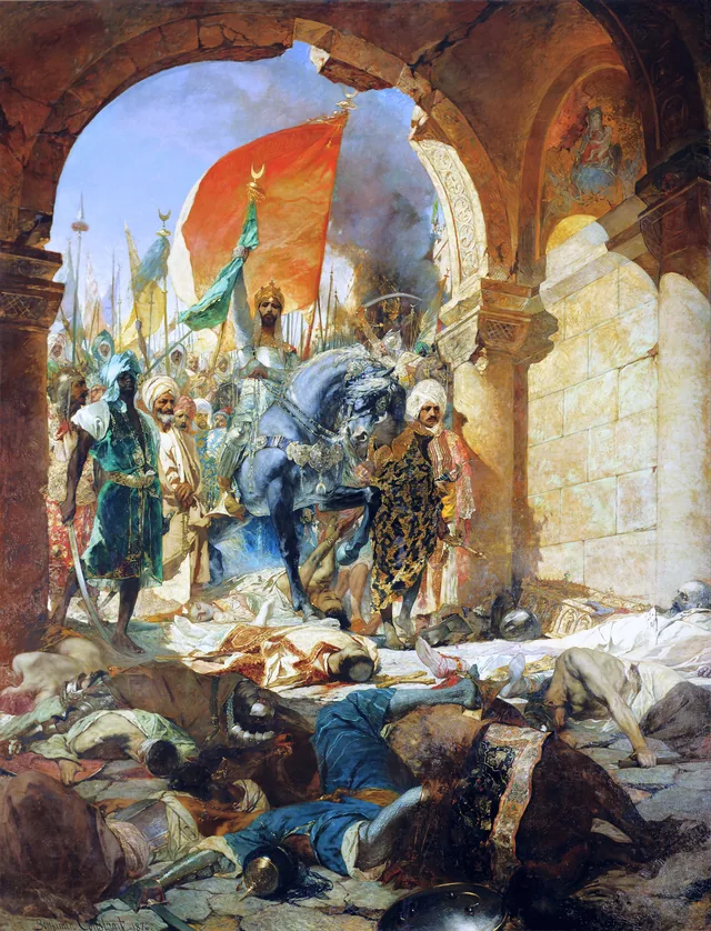 Entrée du sultan Mehmet II à Constantinople le 29 mai 1453, Jean-Joseph Benjamin-Constant