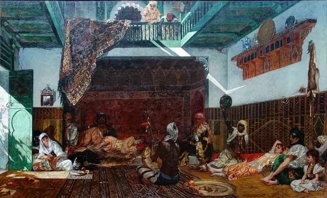 Intérieur de harem au Maroc, Jean-Joseph Benjamin-Constant