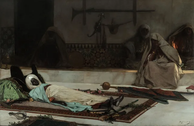 Le jour des funérailles, scène du Maroc, Jean-Joseph Benjamin-Constant
