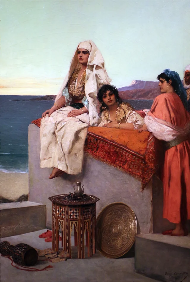 Atardecer junto al mar, Tánger, Jean-Joseph Benjamin-Constant