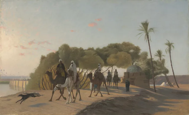 Partida do oásis, Jean-Léon Gérôme