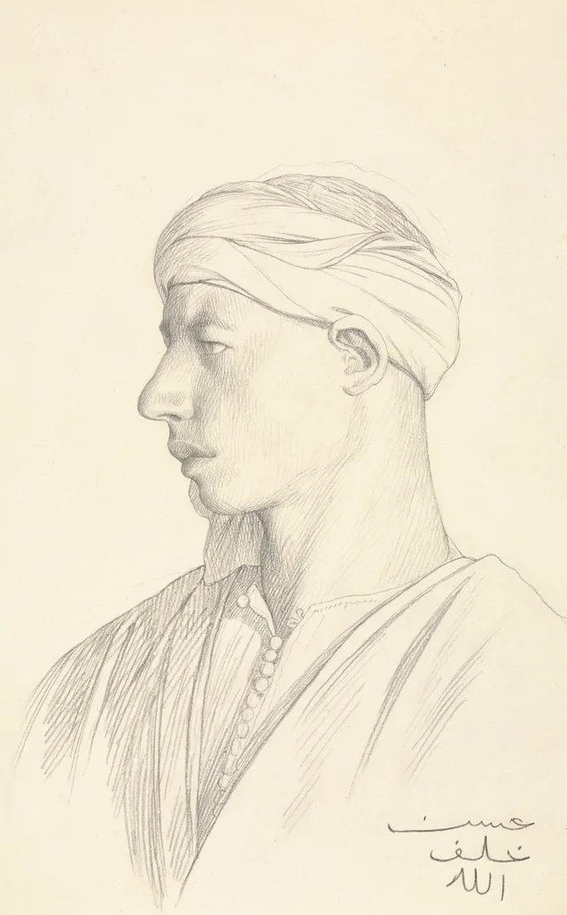 Retrato de un fellah egipcio