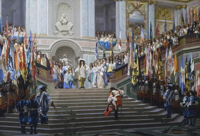 Recepção do Grande Condé por Luís XIV (Versalhes, 1674), Jean-Léon Gérôme