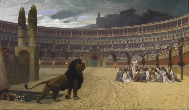 Últimas orações dos mártires cristãos, Jean-Léon Gérôme