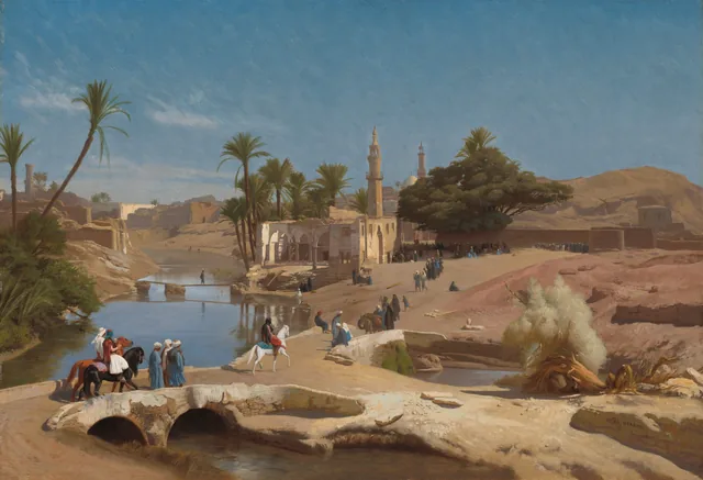 Vista de Medinet el-Fayum, Jean-Léon Gérôme