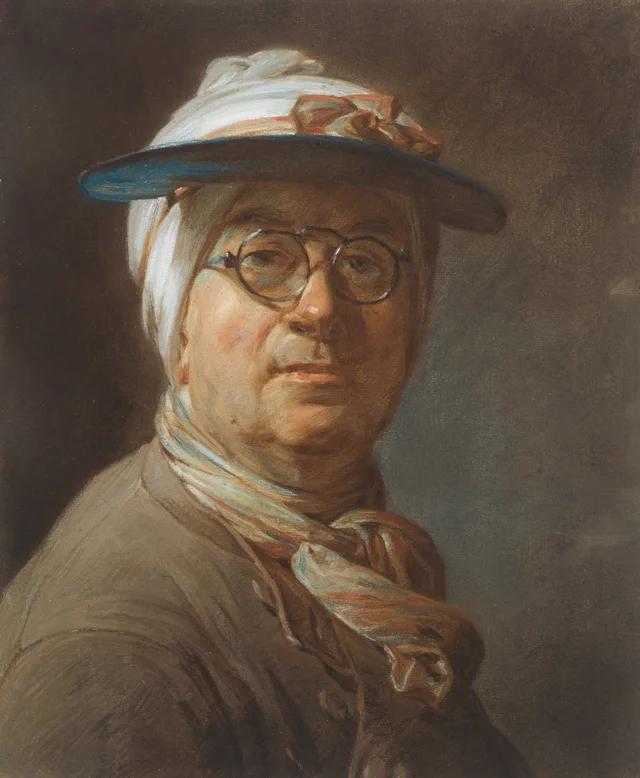Self-Portrait with an Eyeshade and Spectacles, Jean Siméon Chardin