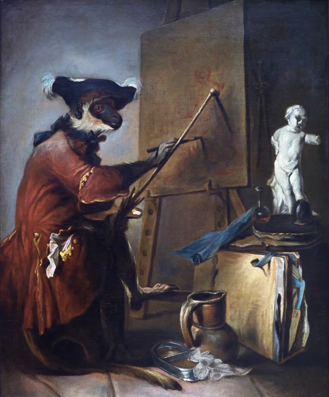 The Monkey Painter, Jean Siméon Chardin