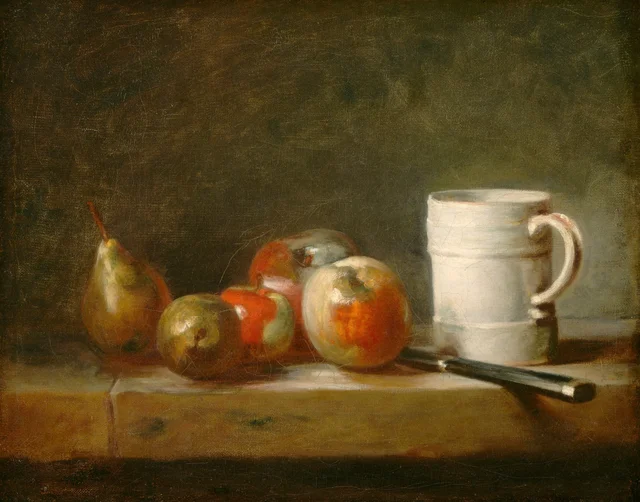 Still Life with a White Mug, Jean Siméon Chardin